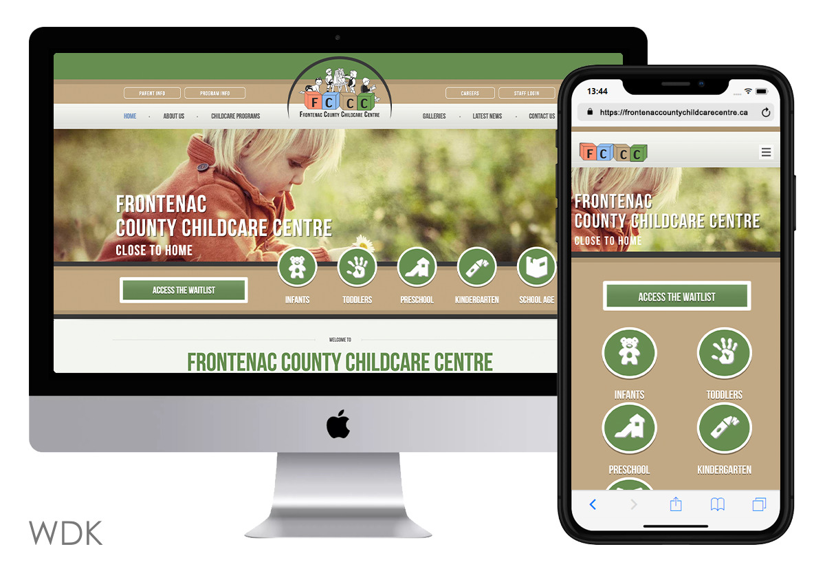 Website Design Kingston | Portfolio | Frontenac County Childcare Centre