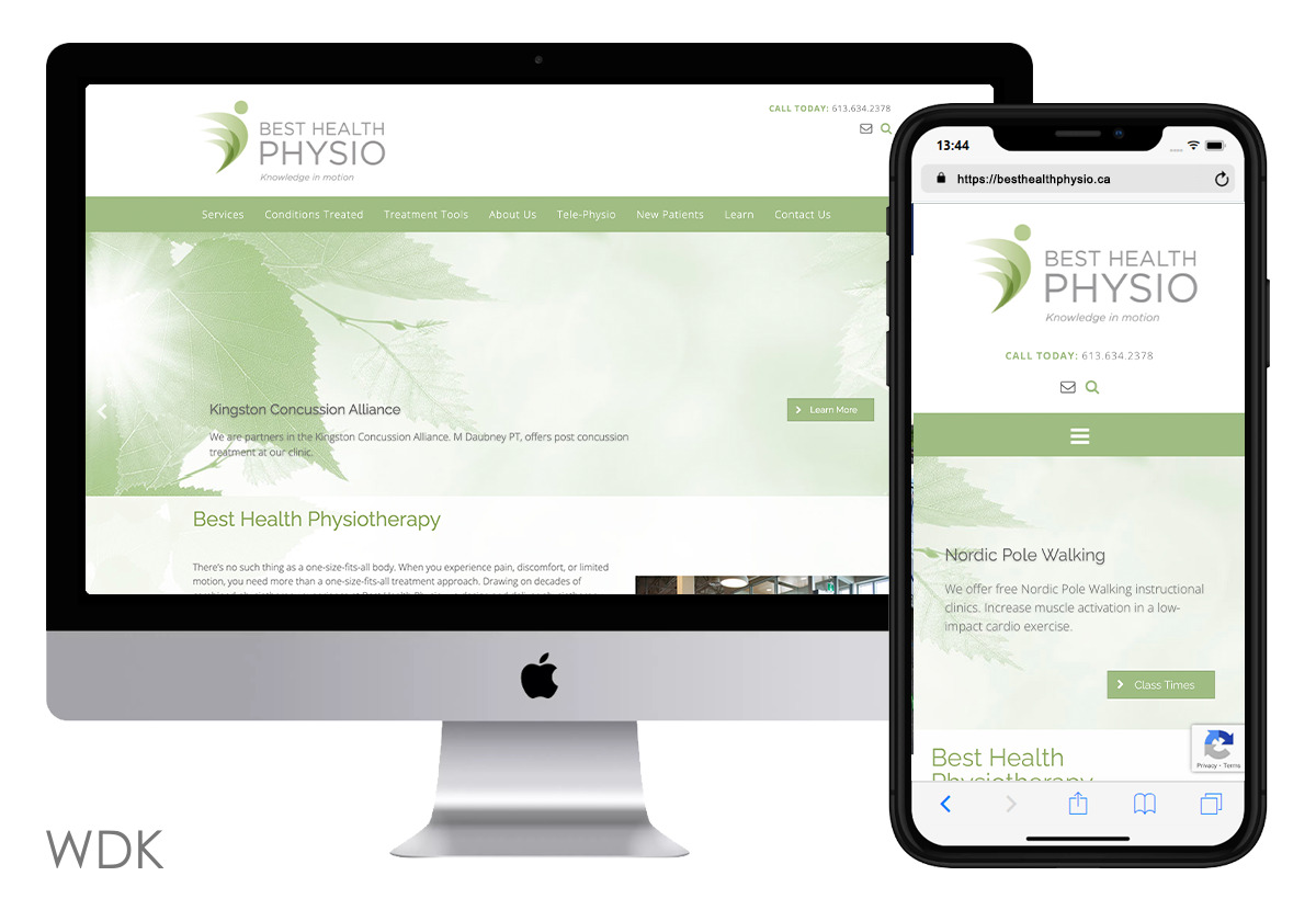 Website Design Kingston | Portfolio | Best Health Physio Therapy