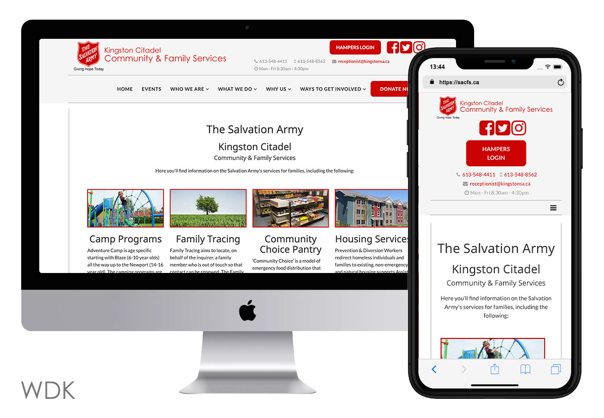 salvation army new website