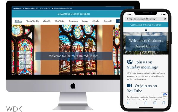 new Chalmers United Church website