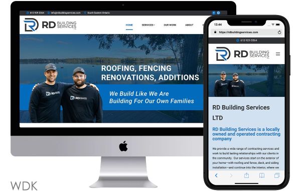 RD Building Services new website