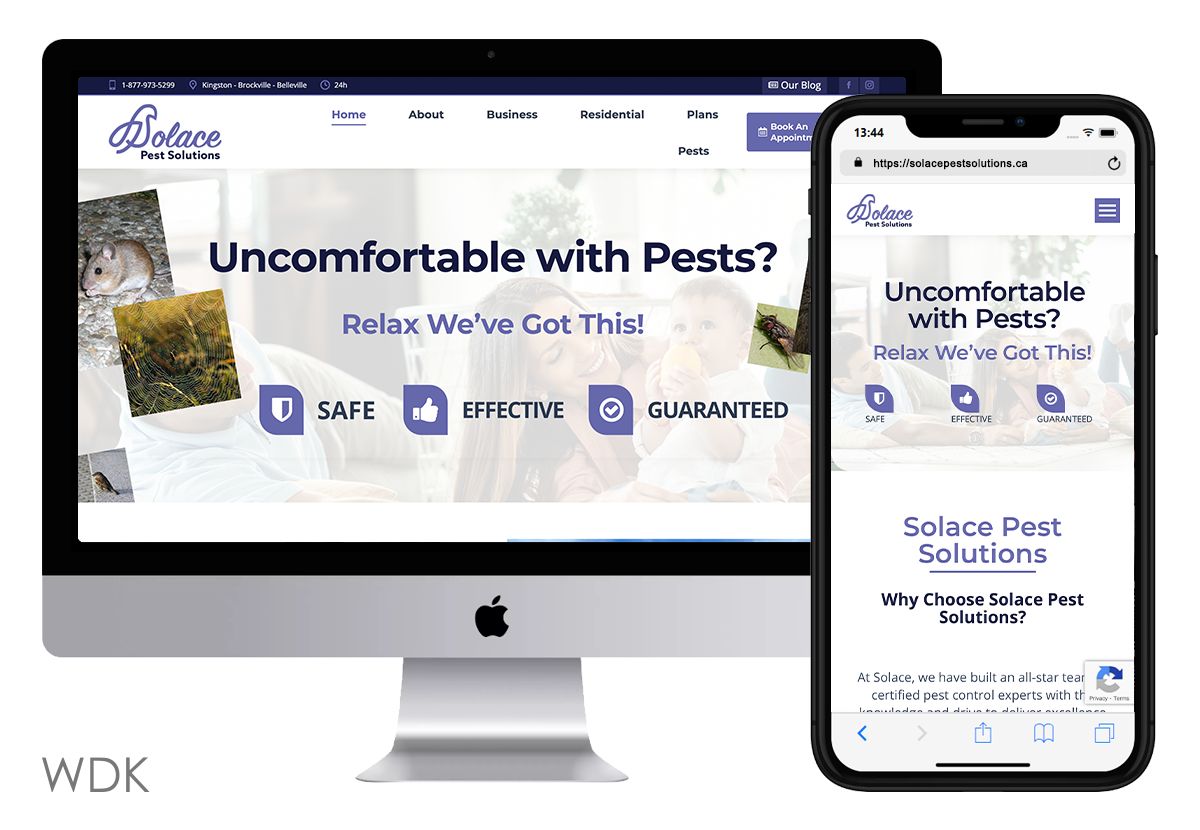 Solace Pest Solutions new website