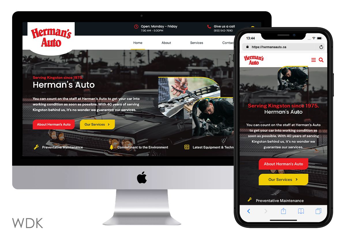 Herman's Auto new website