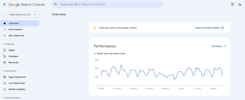 Search Console Dashboard