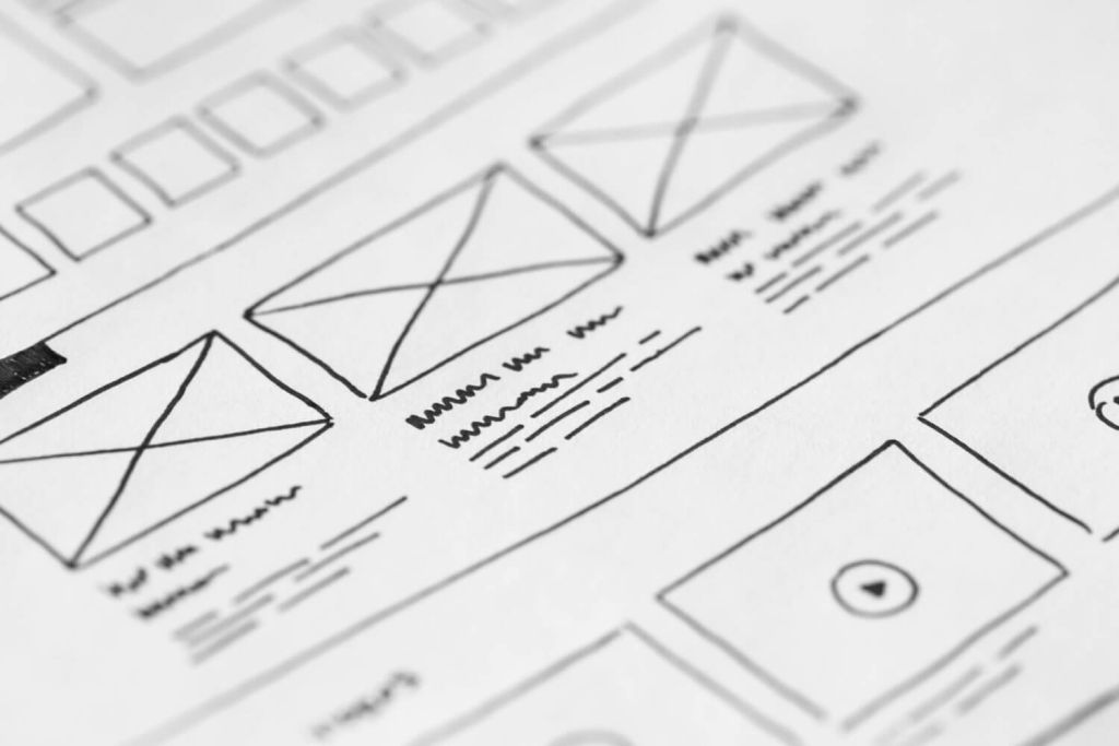 web design wireframe mockup